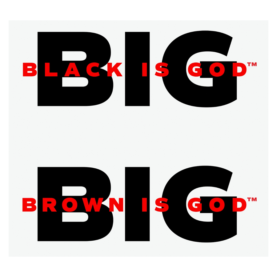 BLACK IS GOD® | BROWN IS GOD® logo